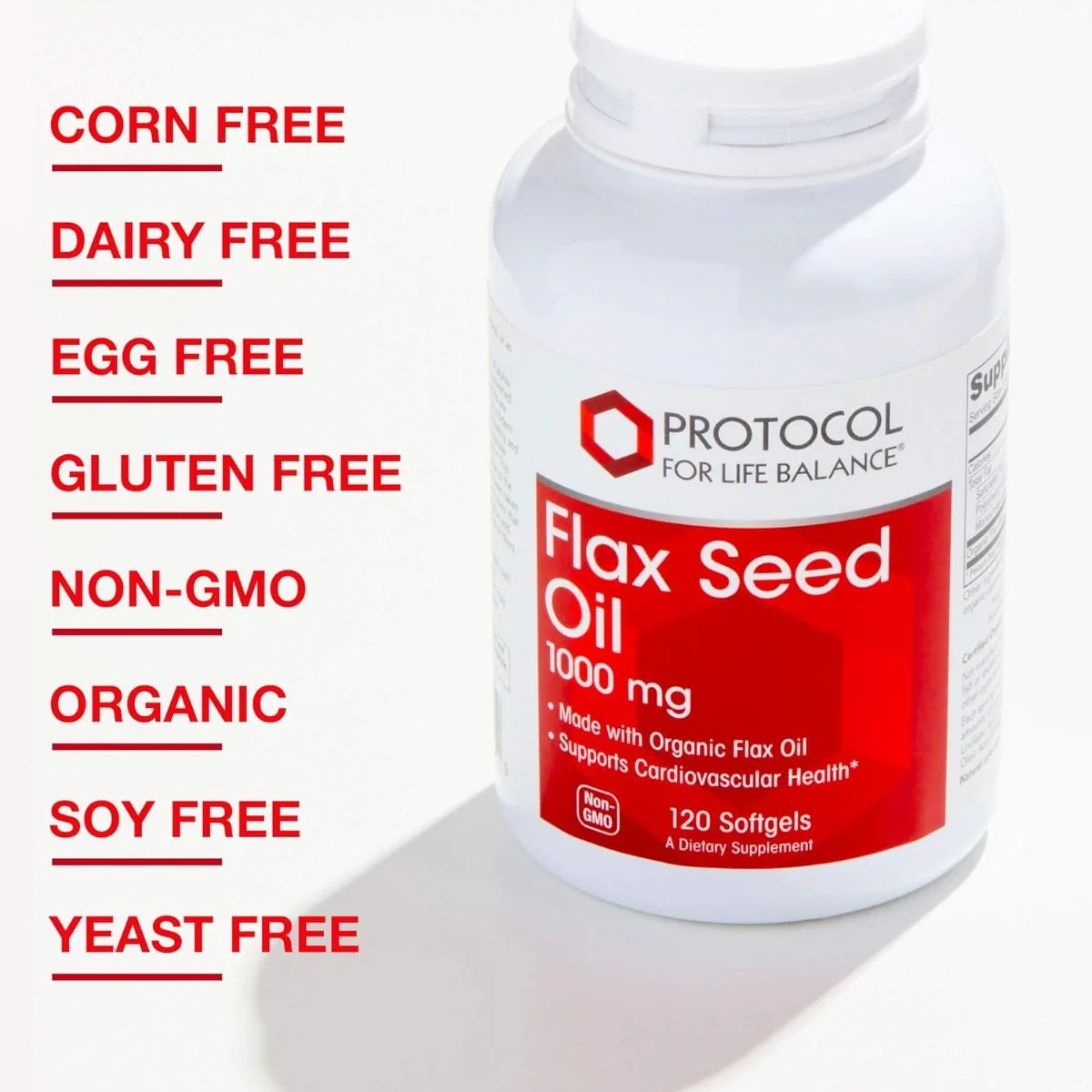 Flax Seed Oil 1000 MG 120 Softgels - Image 6