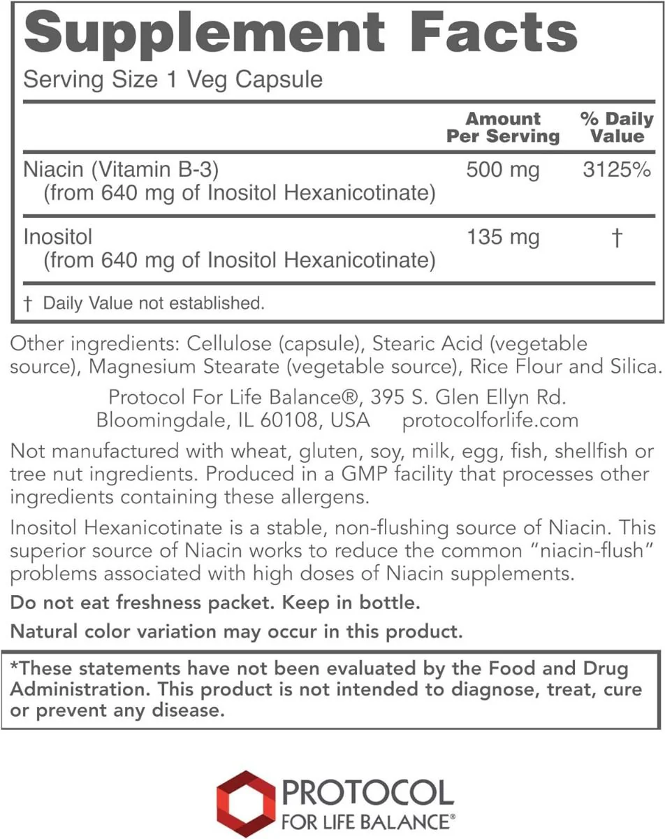Flush-Free Niacin 500 MG 90 Veggie Caps - Image 2