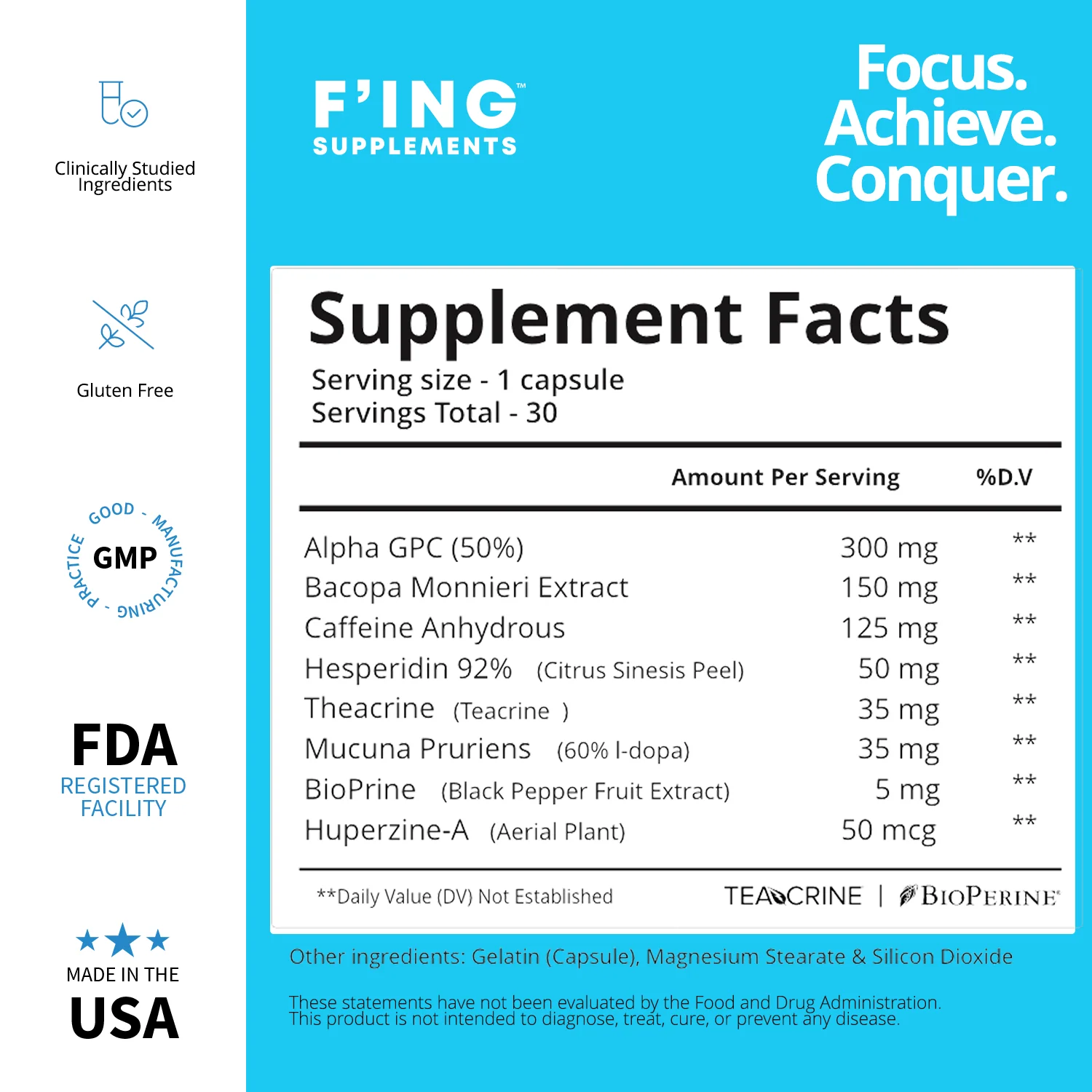 Focus - Best Supplement for Mental Clarity, Focusing & Productivity - Image 3