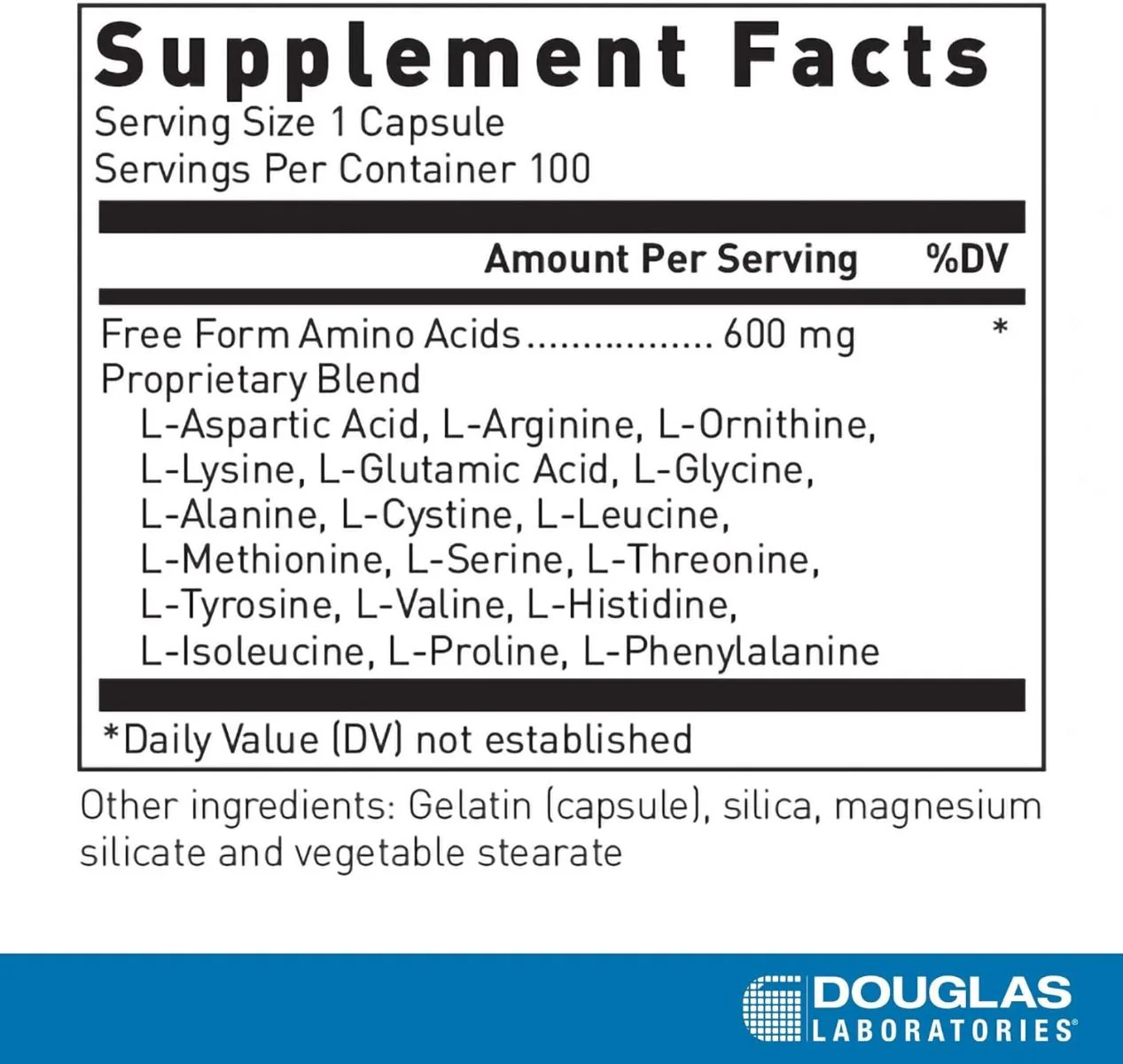 Free Form Amino Caps 100 Capsules - Image 2