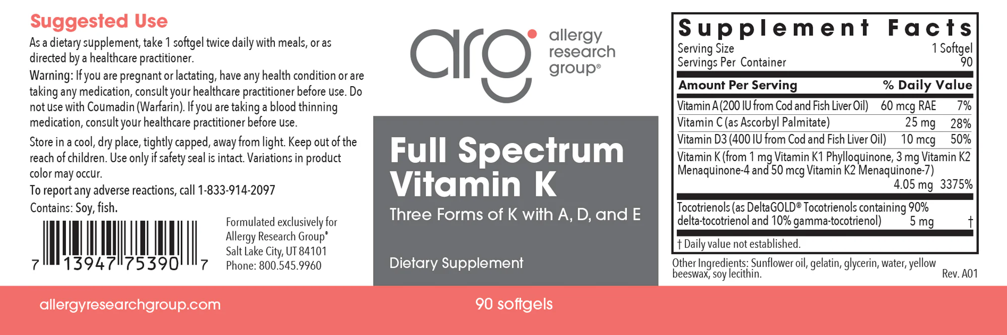 Full Spectrum Vitamin K 90 Softgels - Image 3