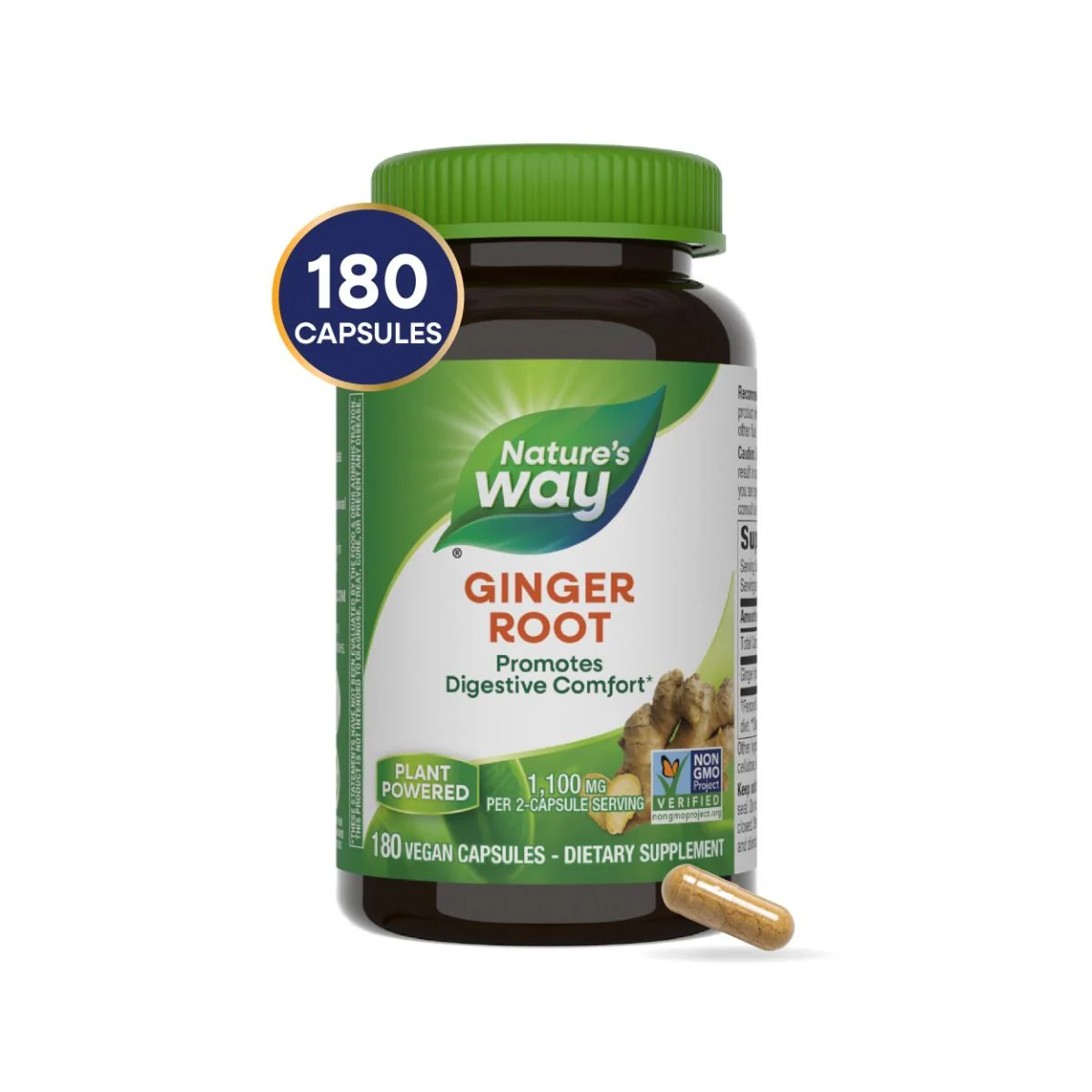 Ginger Root 550 MG 180Capsules - Image 5