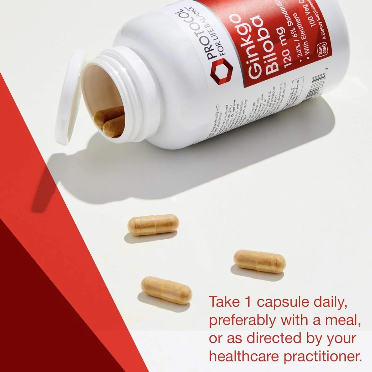 Ginkgo Biloba 120 MG 100 Vegan Capsules - Image 2