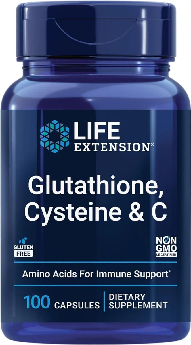 Glutathione, Cysteine & C 750 MG 100 Veggie Caps