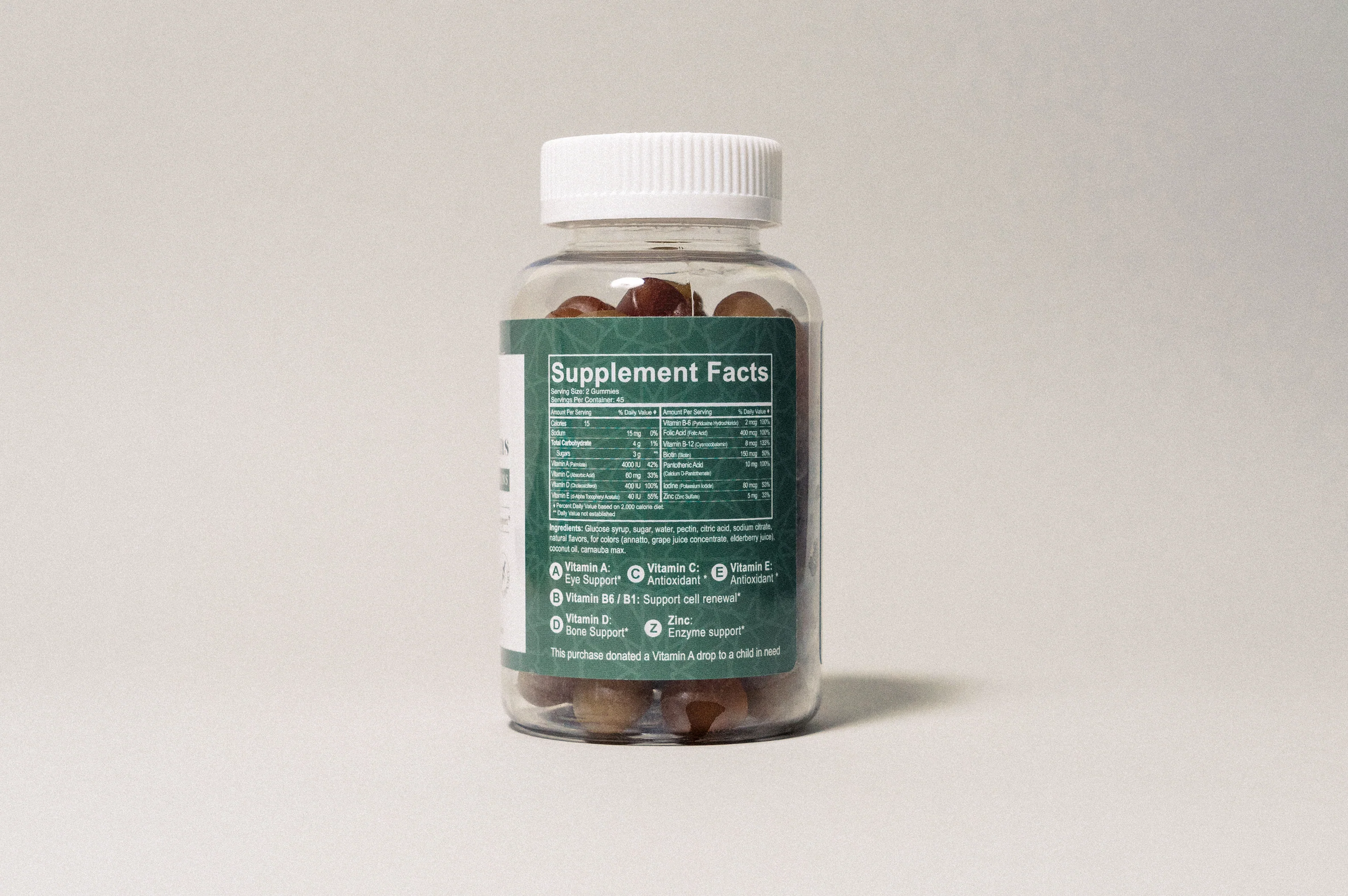 Halal Adult Multivitamin Gummies - Complete Nutrition with Essential Vitamins - 90 Count - Image 3