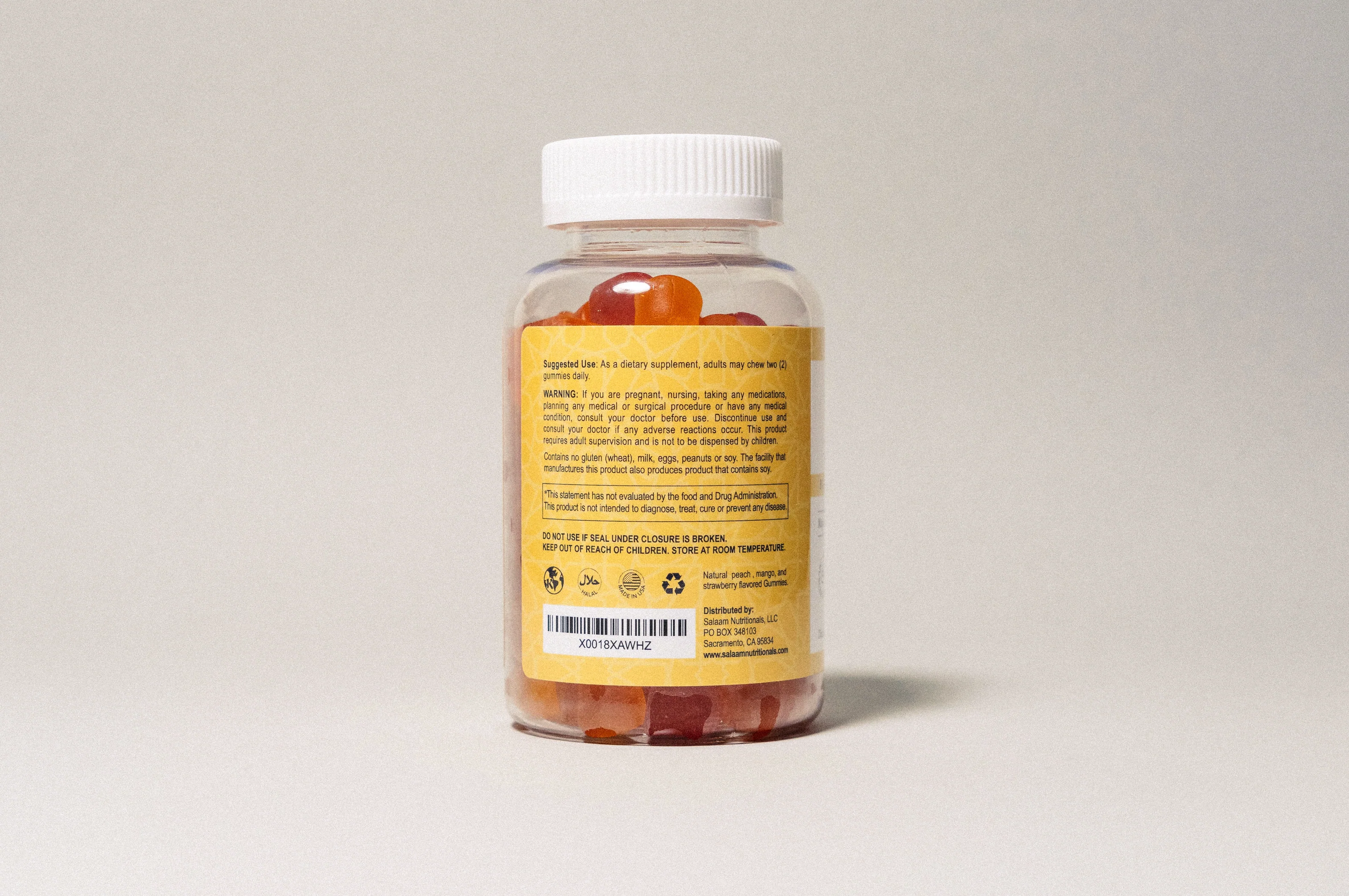 Halal Vitamin D3 2000 IU Gummies - 90 Count | Salaam Nutritionals - Image 3