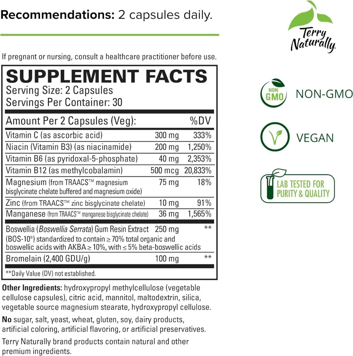 Healthy Ligaments & Tendons 60 Capsules - Image 2