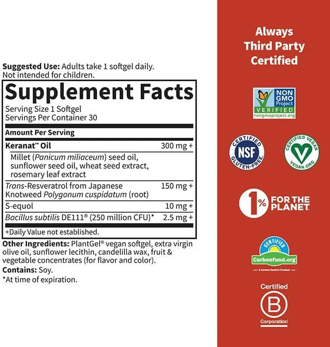 Herbals Menopause + Hair Growth 30 Veg Softgel - Image 5