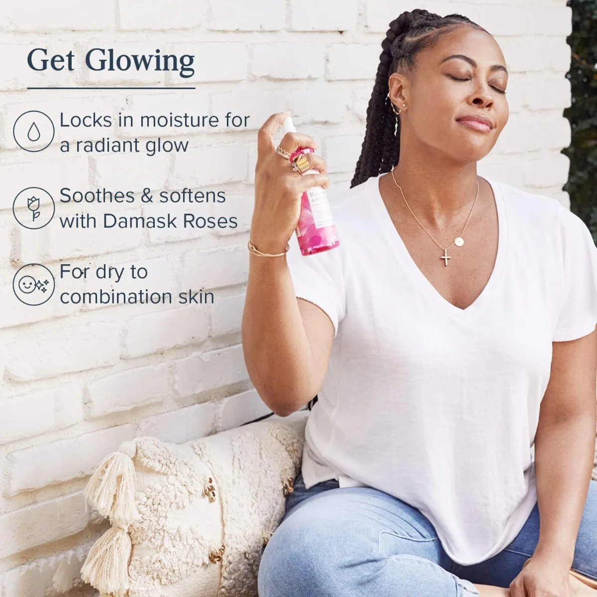 Rosewater and Glycerin Spray - 4 fl oz - Image 2