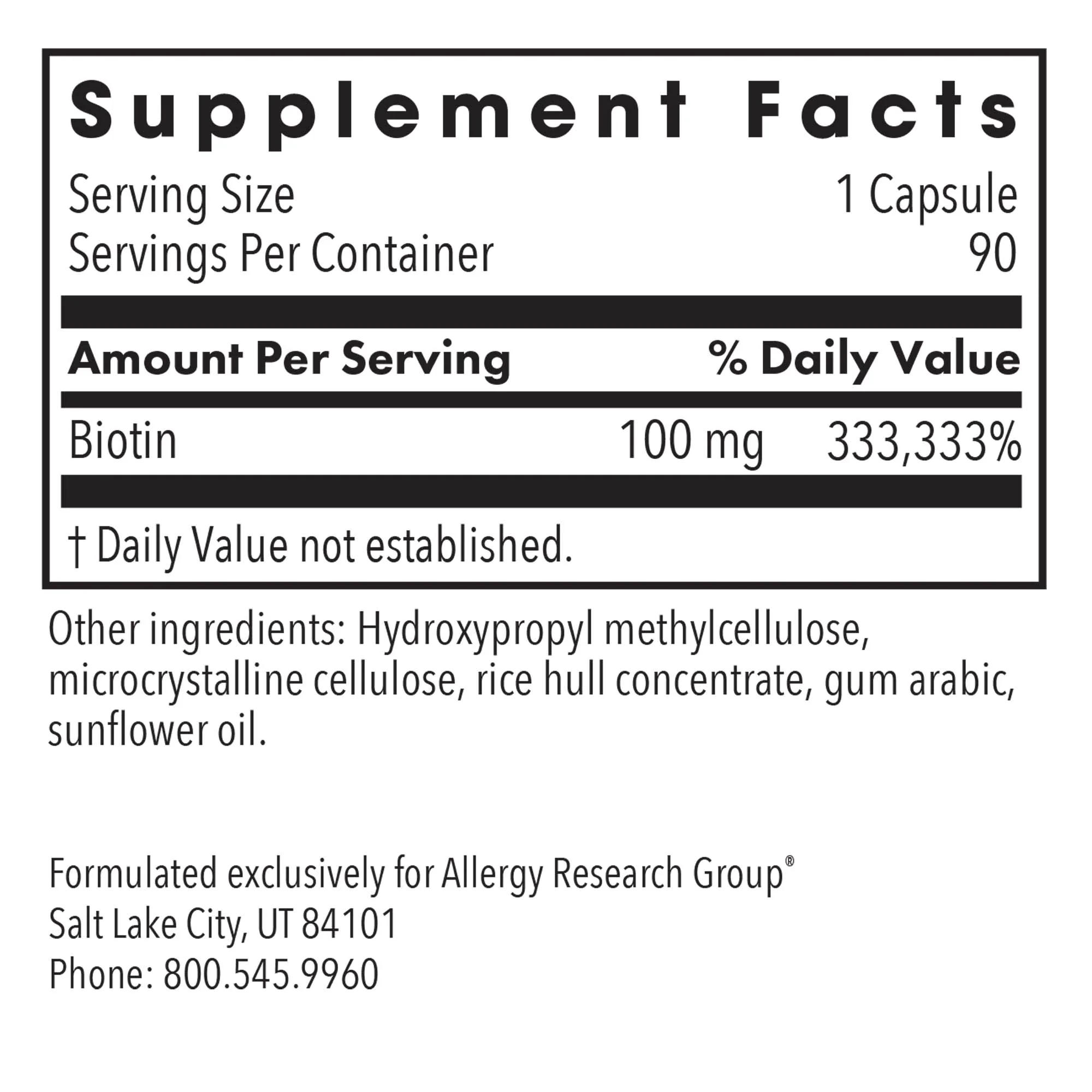 HiBiotin 90Veggie Caps - Image 3