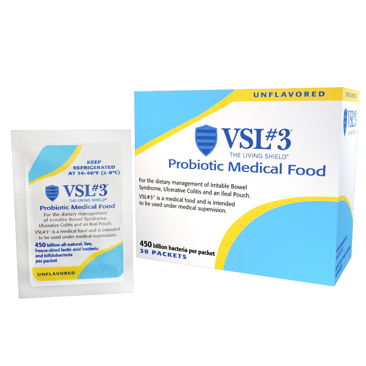 High-Potency Multi-Strain 450 Billion CFU 450 MG 30 Powder Unflavored