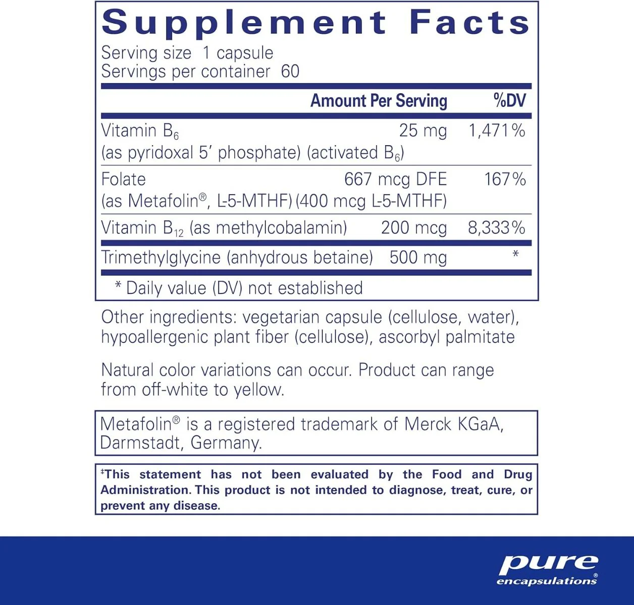 Homocysteine Factors 60 Capsules - Image 2