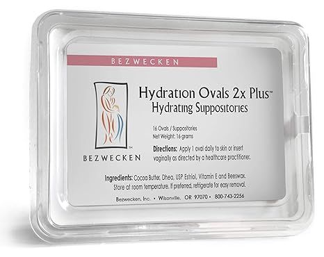 Hydration Ovals 2X Plus (with DHEA) New Easier to use Shape and Larger Package Size 16 Oval Suppositories - Image 2