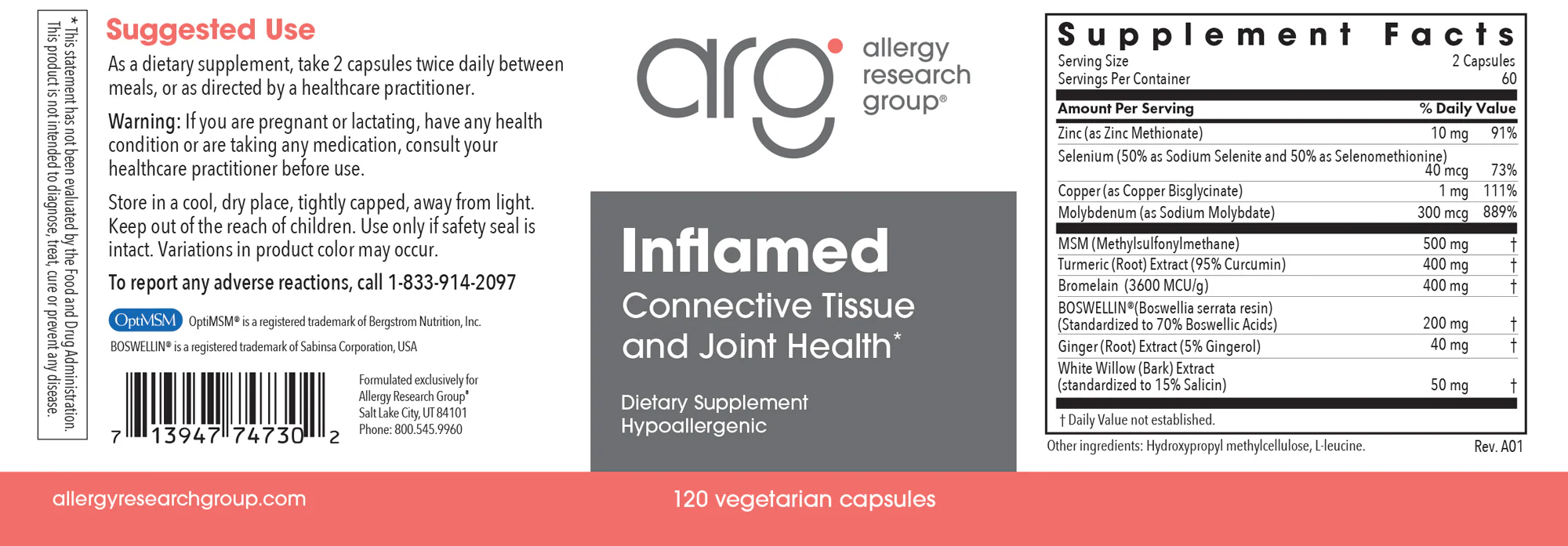 InflaMed 120Veggie Caps - Image 3