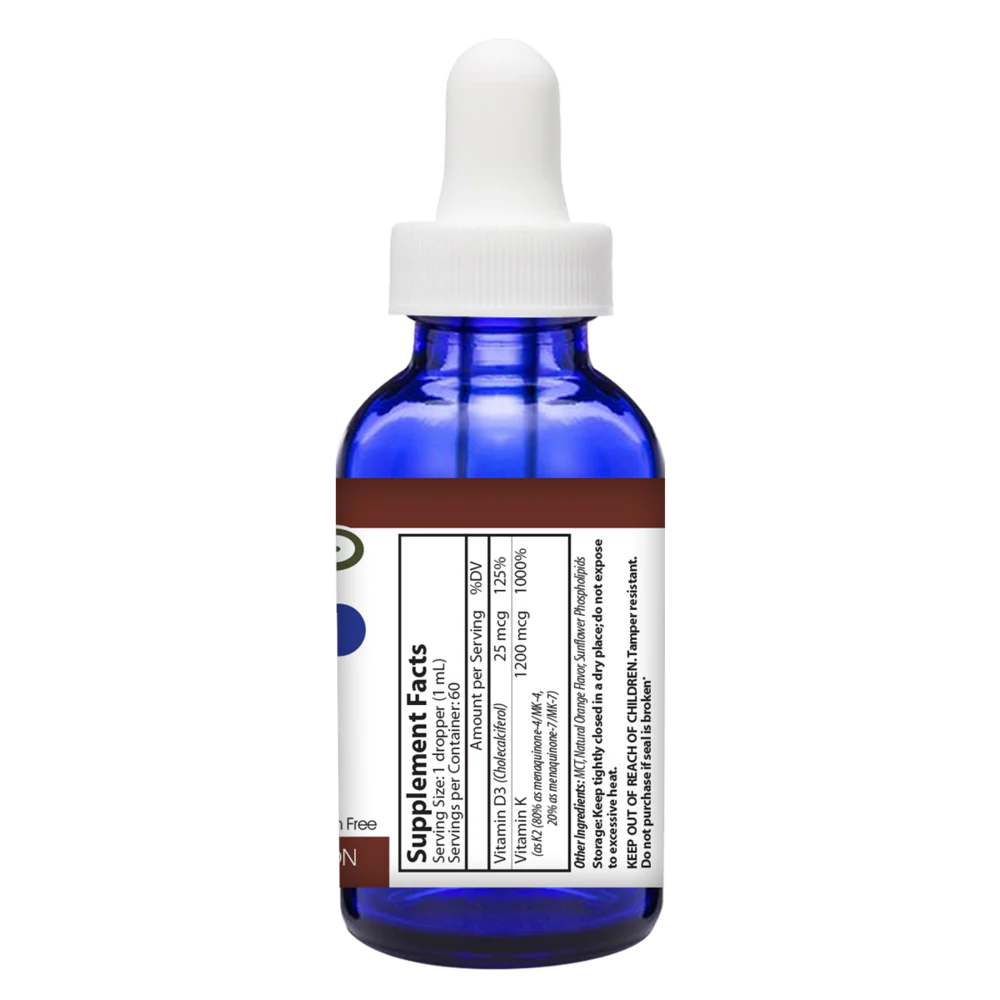 K2 (Liposomal) 2 Fl Oz Drops Orange - Image 2