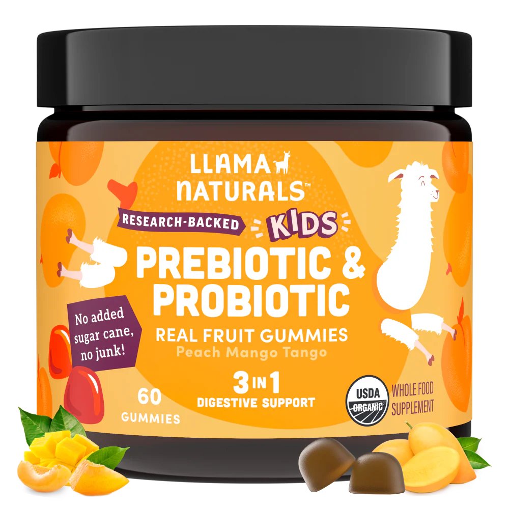 Kids Prebiotic & Probiotic Gummies, Peach Mango (60 ct)