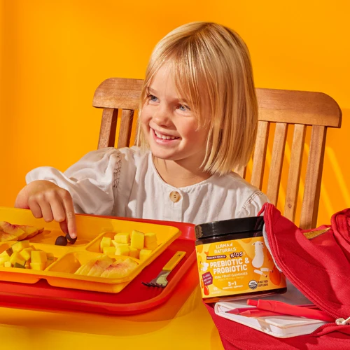 Kids Prebiotic & Probiotic Gummies, Peach Mango (60 ct) - Image 2