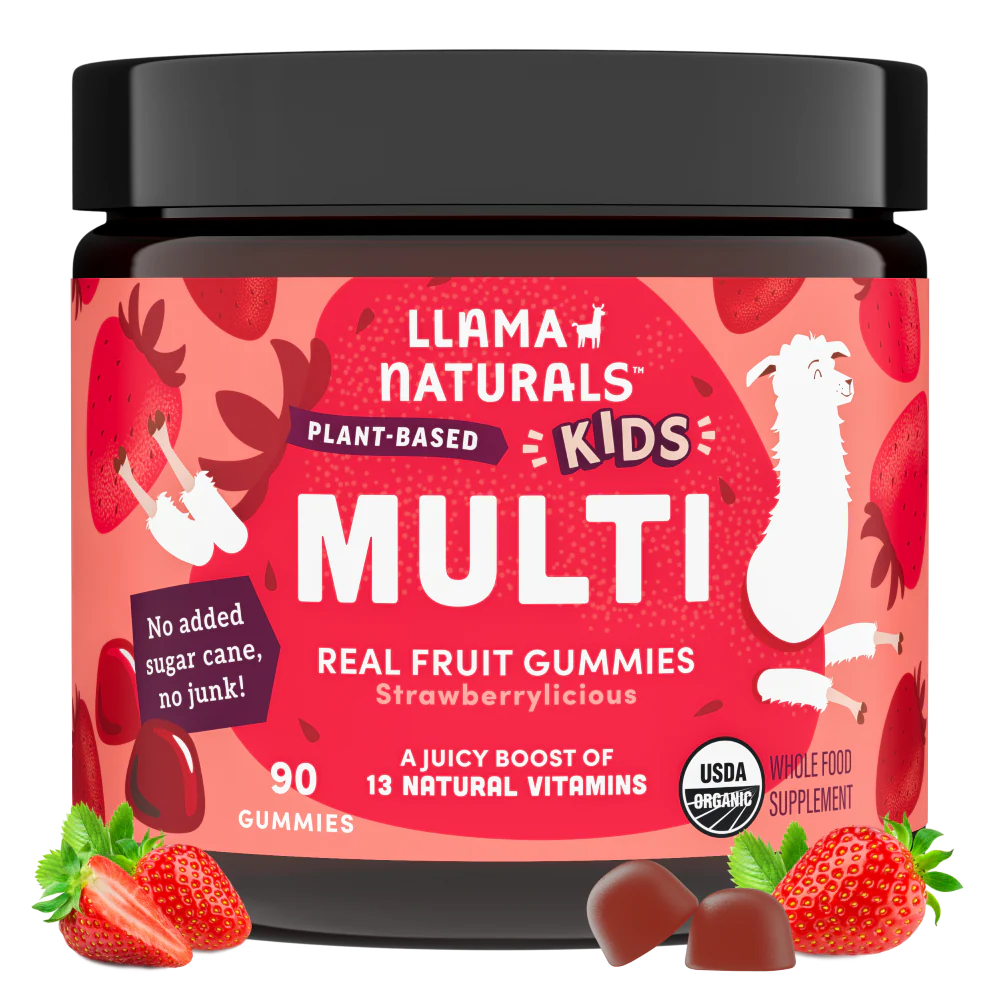 Kids Whole Food Multivitamin Gummies, Strawberry (90 ct)