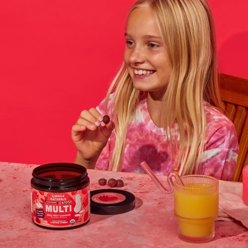 Kids Whole Food Multivitamin Gummies, Strawberry (90 ct) - Image 6