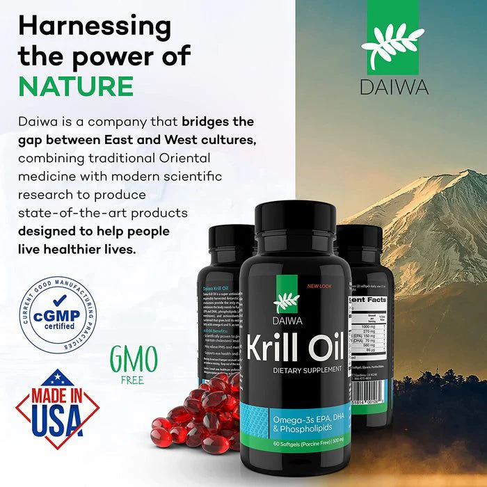 Krill Oil - 500 mg - 60 Softgels - Image 10
