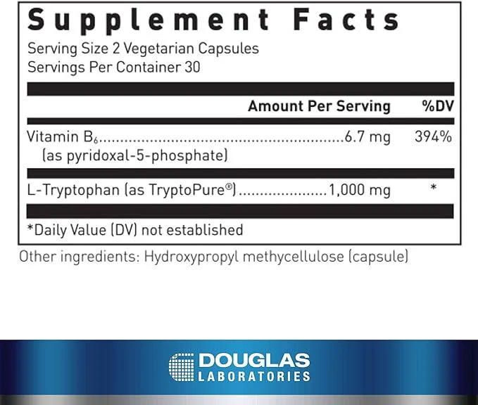 L-Tryptophan 60 Capsules - Image 2