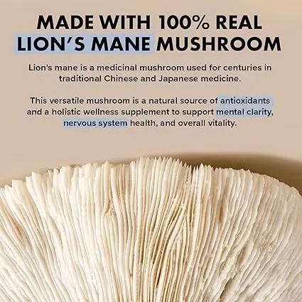 Lion’s Mane Mushroom Capsules – Supports Focus, Memory & Mental Clarity - Image 6
