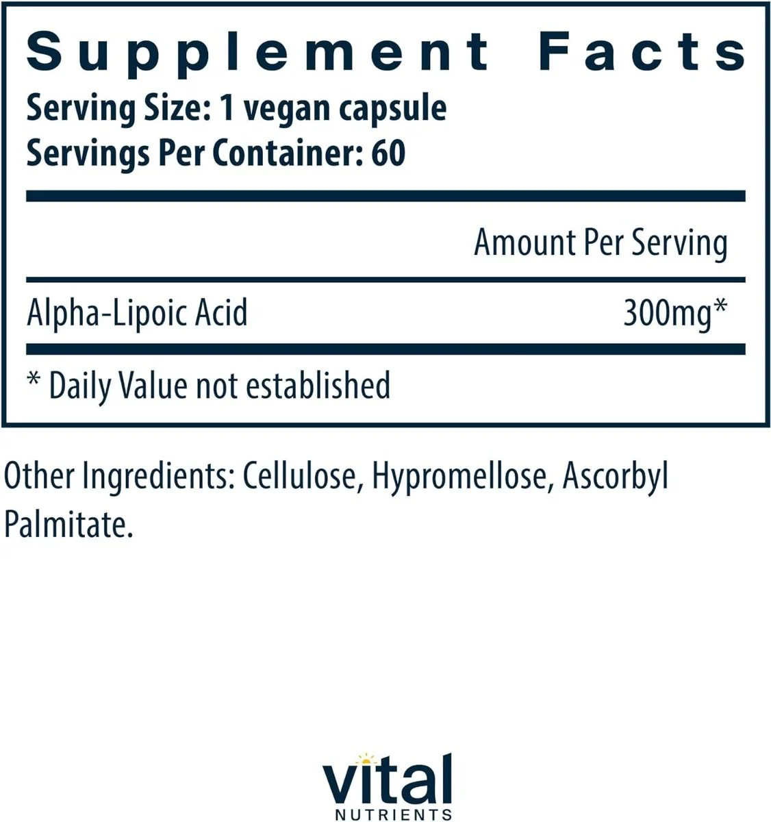 Lipoic Acid 300 MG 60 Capsules - Image 2
