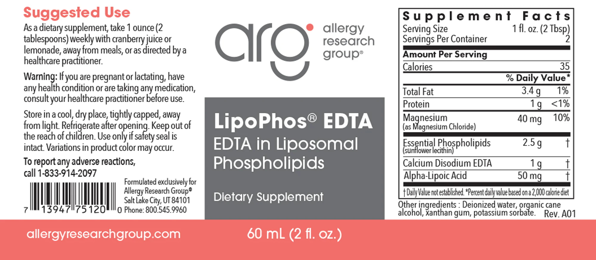 LipoPhos EDTA 2Oz Liquid - Image 3