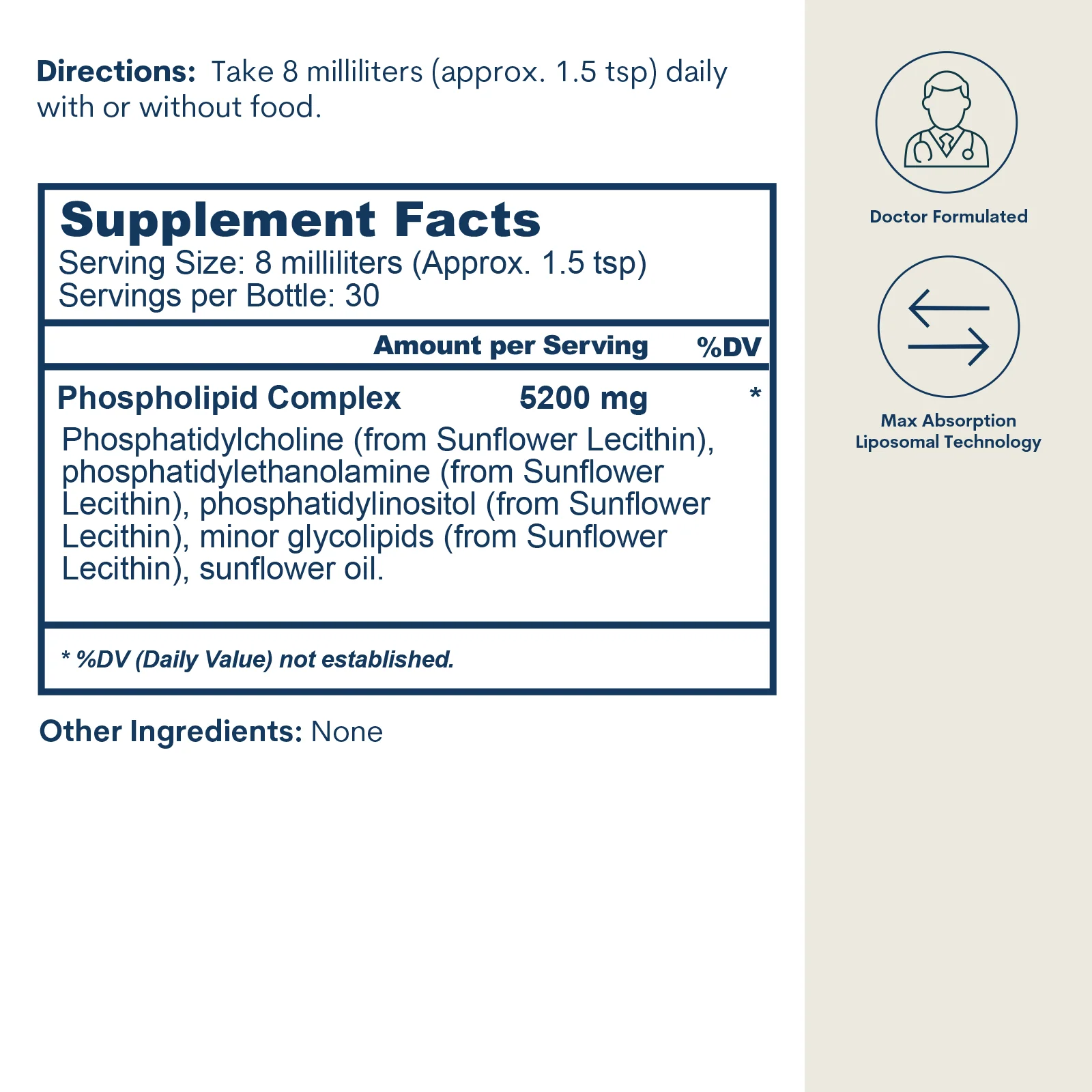 Liposomal PC Complex - Liquid (8 FL OZ / 30 Servings) - Image 3