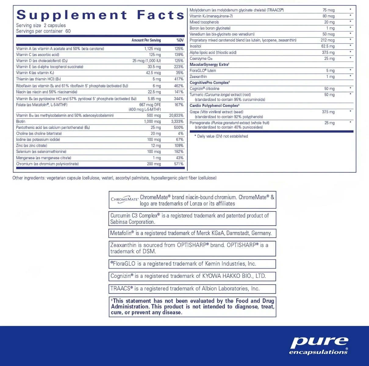 Longevity Nutrients 120 Capsules - Image 2