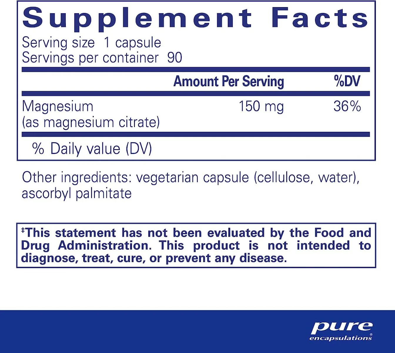 Magnesium Citrate 150 MG 90 Capsules - Image 2