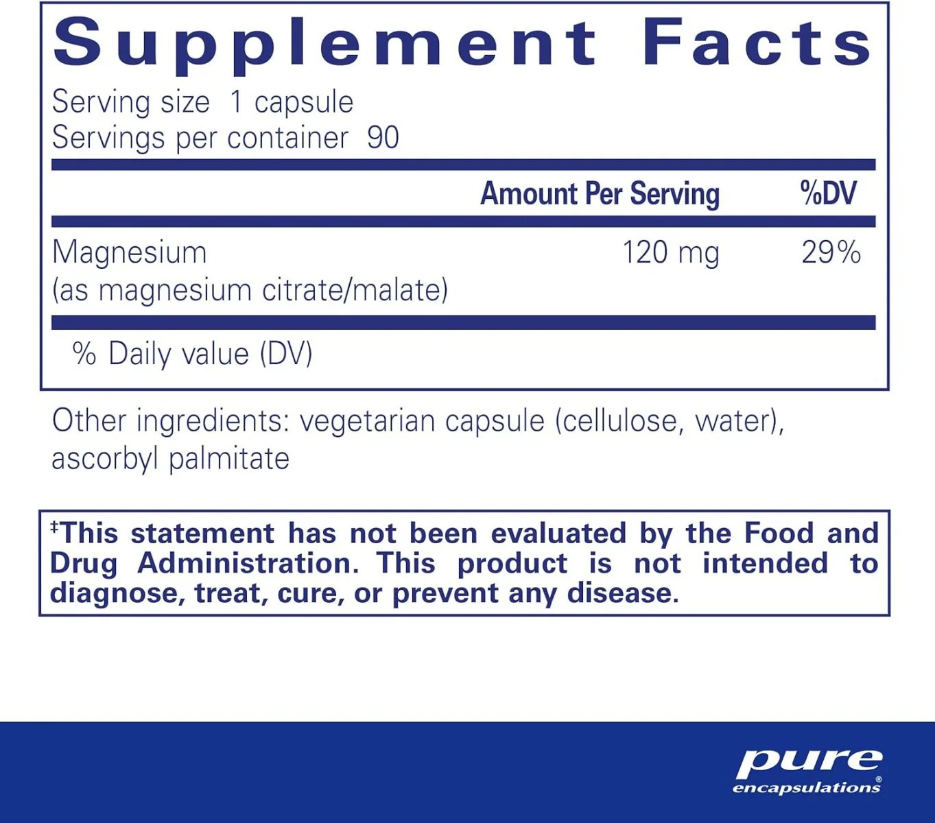 Magnesium Citrate/Malate 120 MG Capsules - Image 2