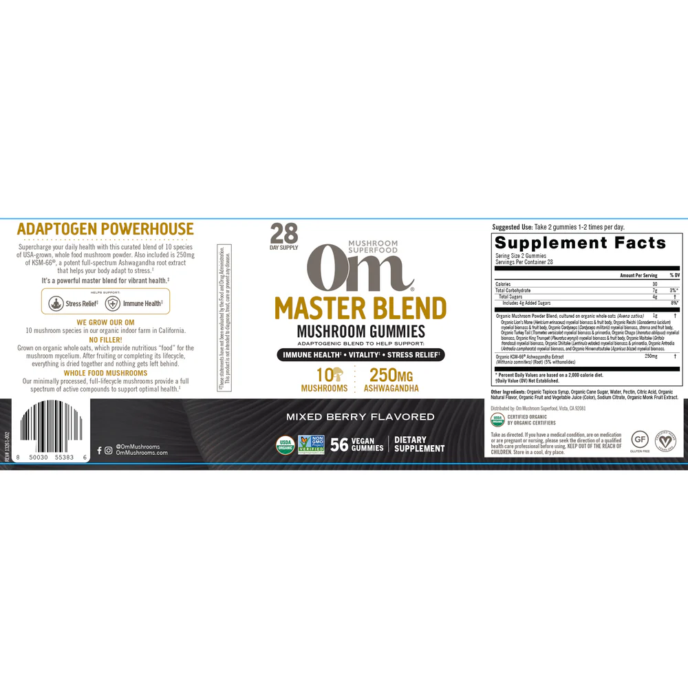 Master Blend Mushroom Gummies - Image 2