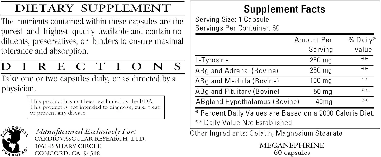 Meganephrine 60 Capsules - Image 2