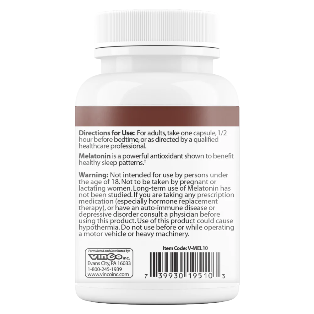 Melatonin 10 MG 60 Capsules - Image 2