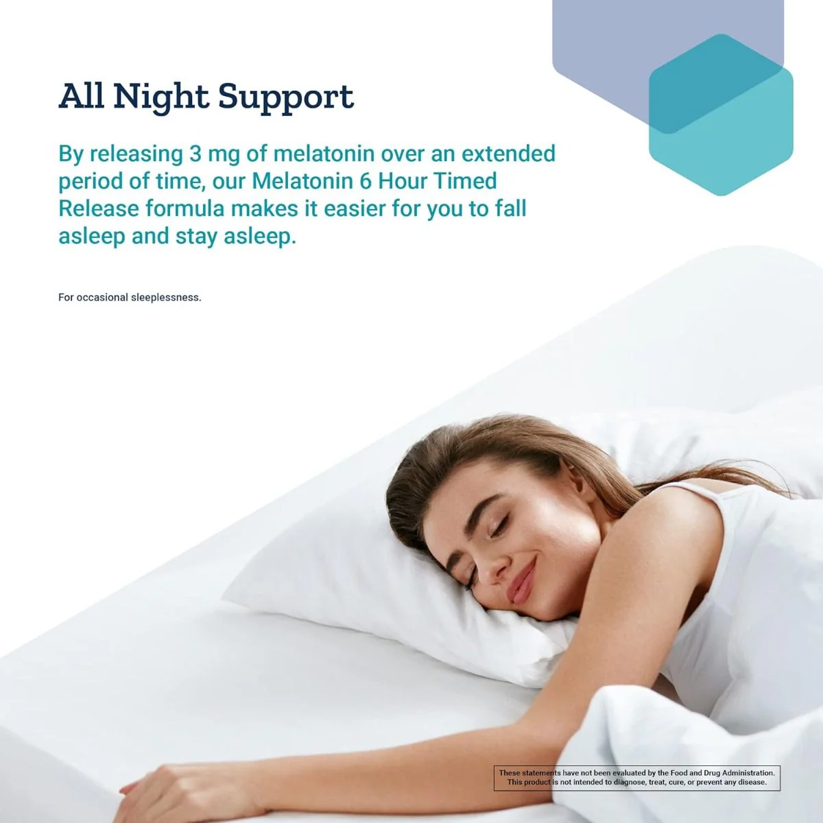 Melatonin 6 Hour Timed Release 3 MG 60 Veg Tablets - Image 5