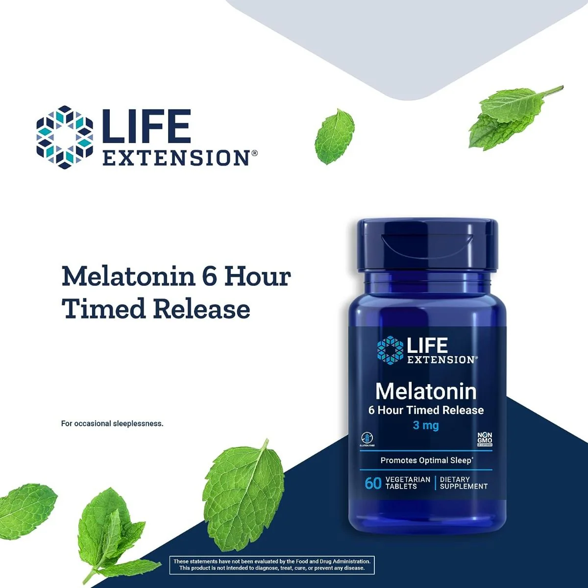 Melatonin 6 Hour Timed Release 3 MG 60 Veg Tablets - Image 8