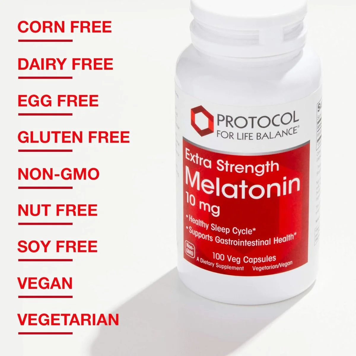 Melatonin Extra Strength 10 MG 100 Veggie Caps - Image 6