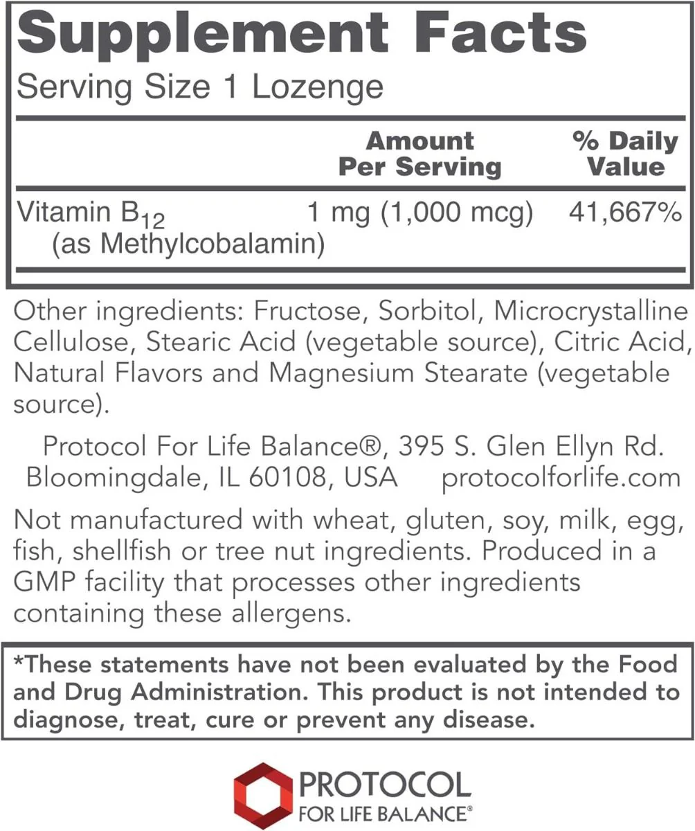 Methyl B-12 1000 MCG 100 Lozenges - Image 2