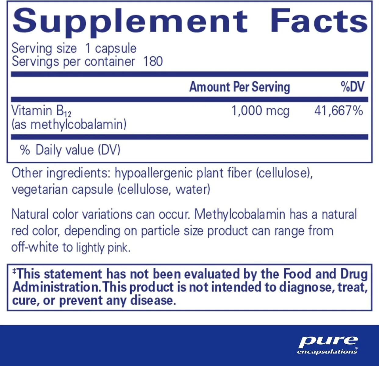 Methylcobalamin 1000 MCG 180 Capsules - Image 2