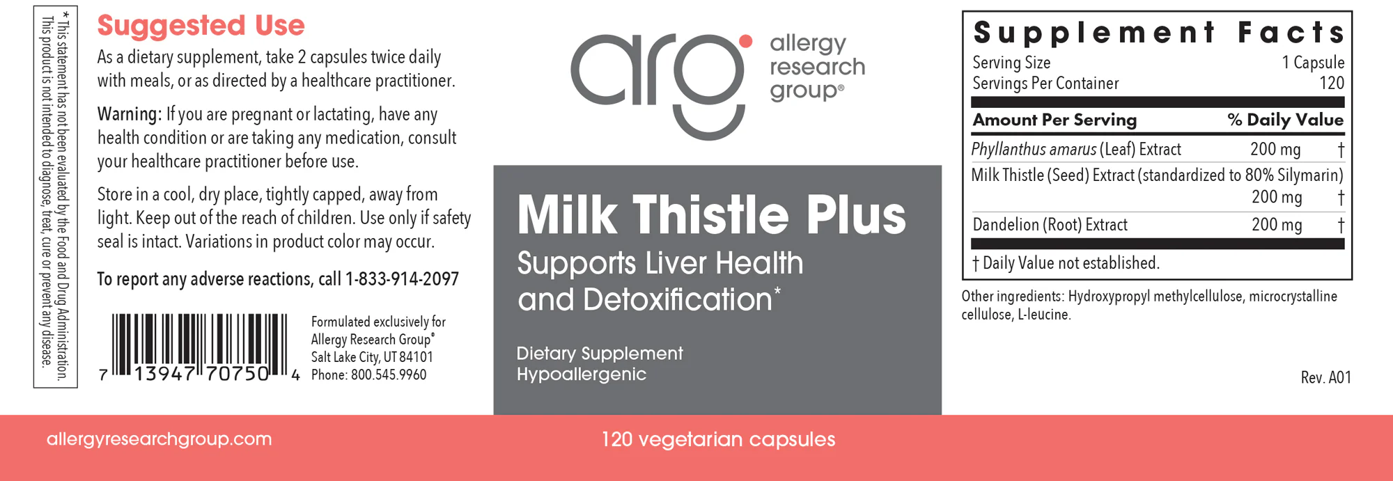Milk Thistle Plus 120Veggie Caps - Image 2