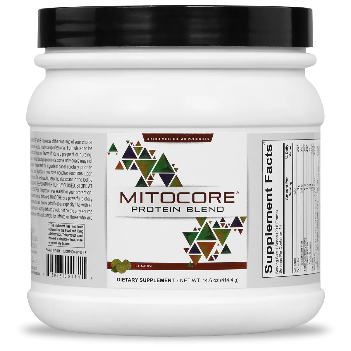 MitoCORE Protein Blend 14.6 Oz (414.4 G) Powder Lemon