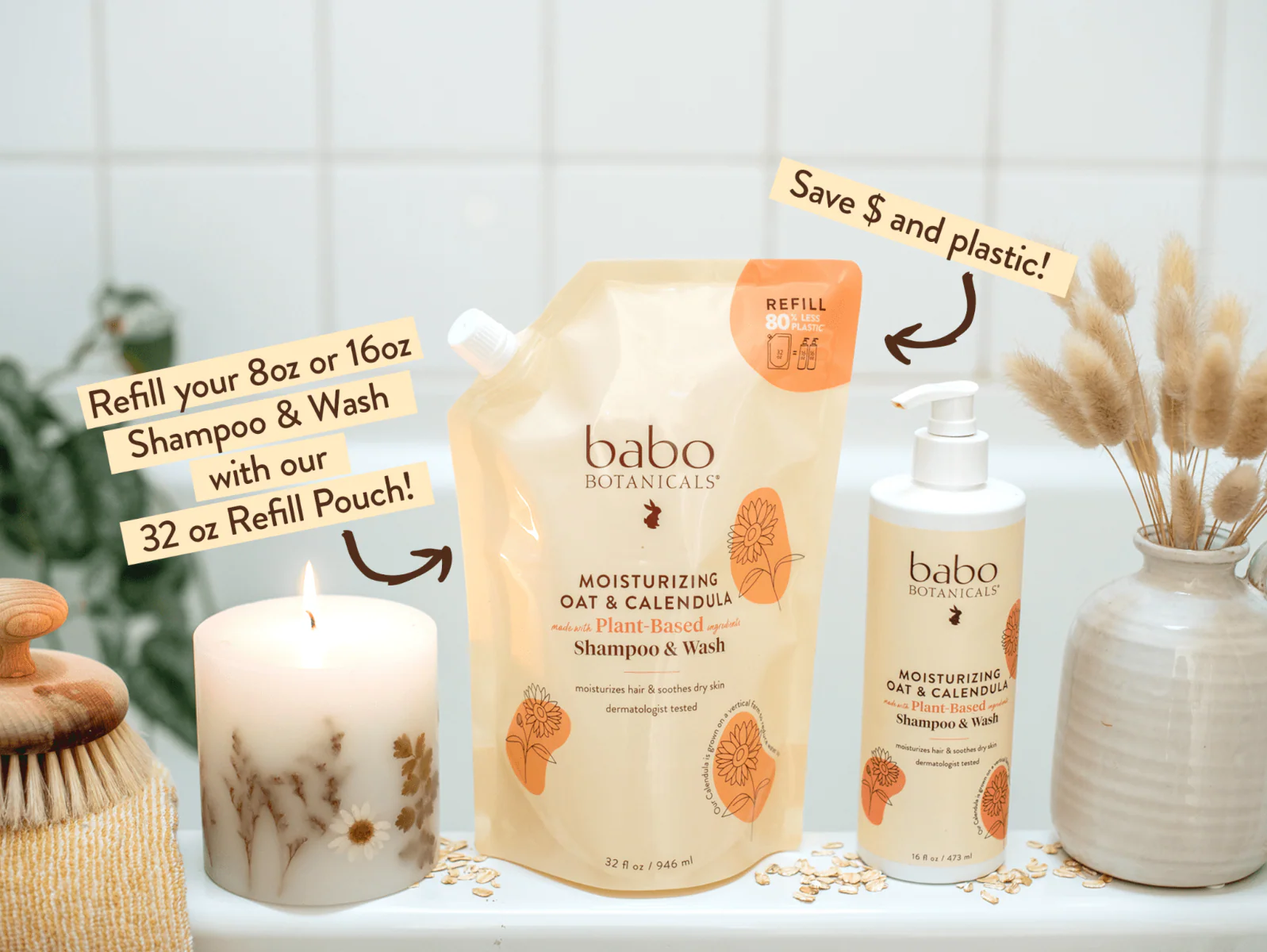 Moisturizing Baby Shampoo and Wash - Oatmilk Calendula - Image 7