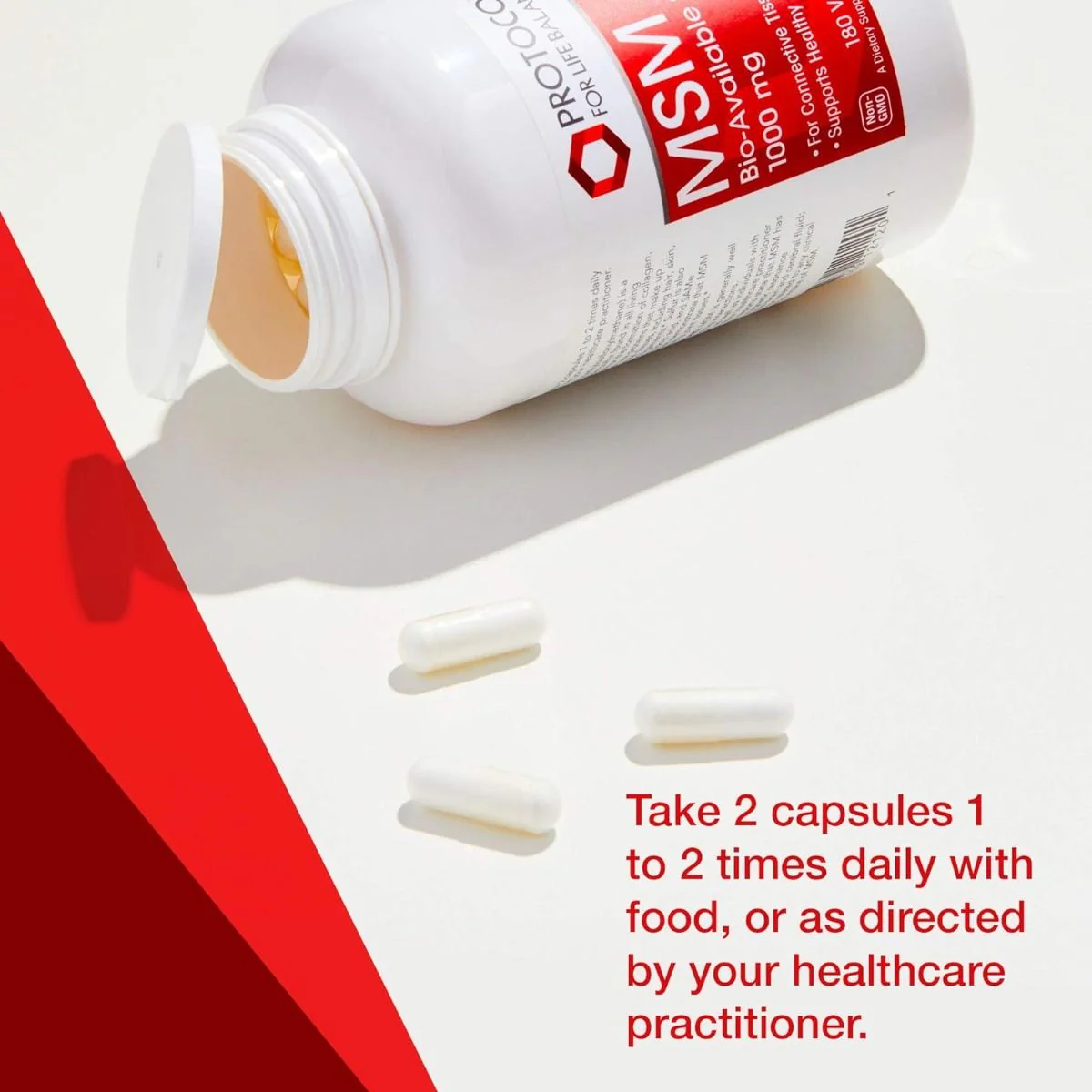 MSM Bio-Available Sulfur 180 Vegan Capsules - Image 4