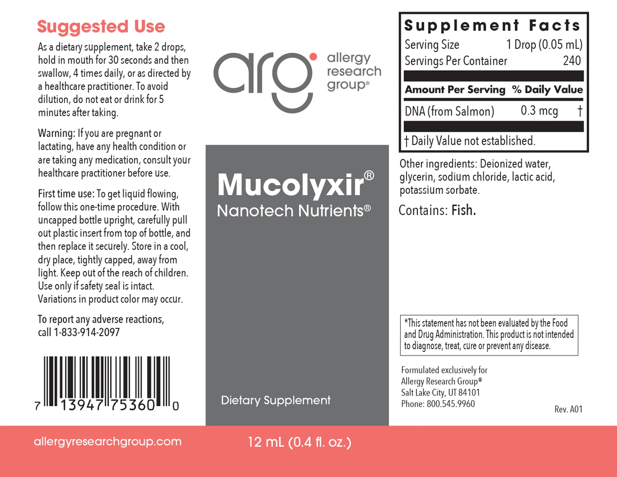 Mucolyxir 0.4 Fl Oz (12 ml)Liquid - Image 2