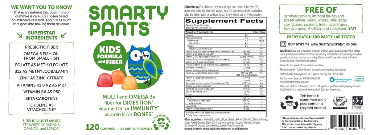 Multivitamin - Kids Fiber Complete Gummy - 120 ct - Image 2