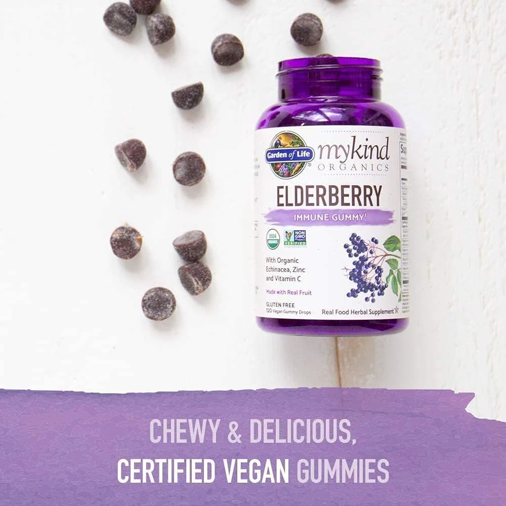 Mykind Organics Elderberry Immune Gummy 120 Vegan Gummies - Image 5
