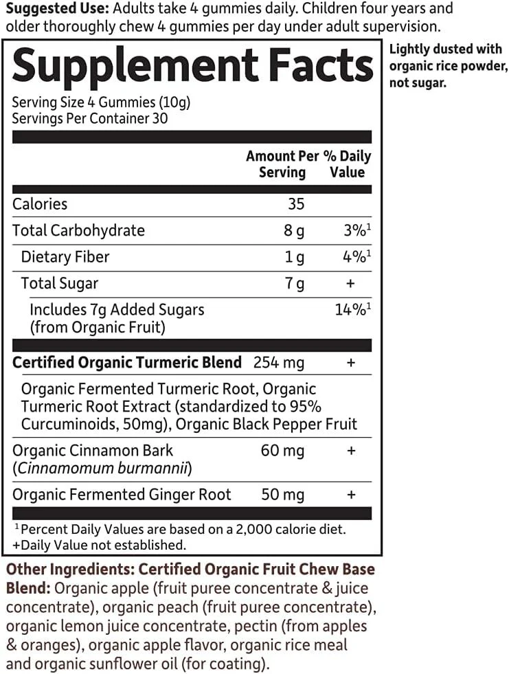 Mykind Organics Turmeric Inflammatory Response Gummy 120 Vegan Gummies - Image 6