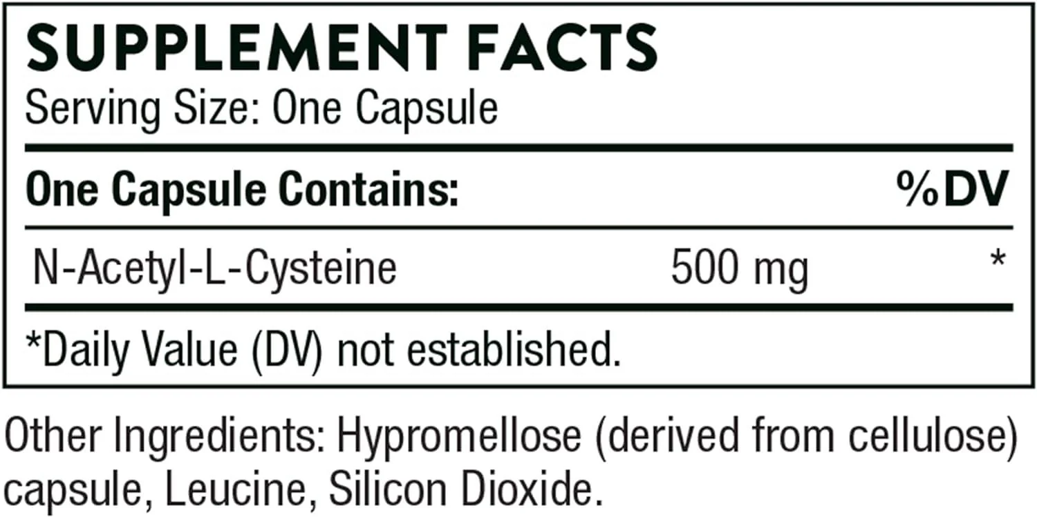 NAC (formerly Cyste Plus) 500 Mg 90 Veggie Caps - Image 2