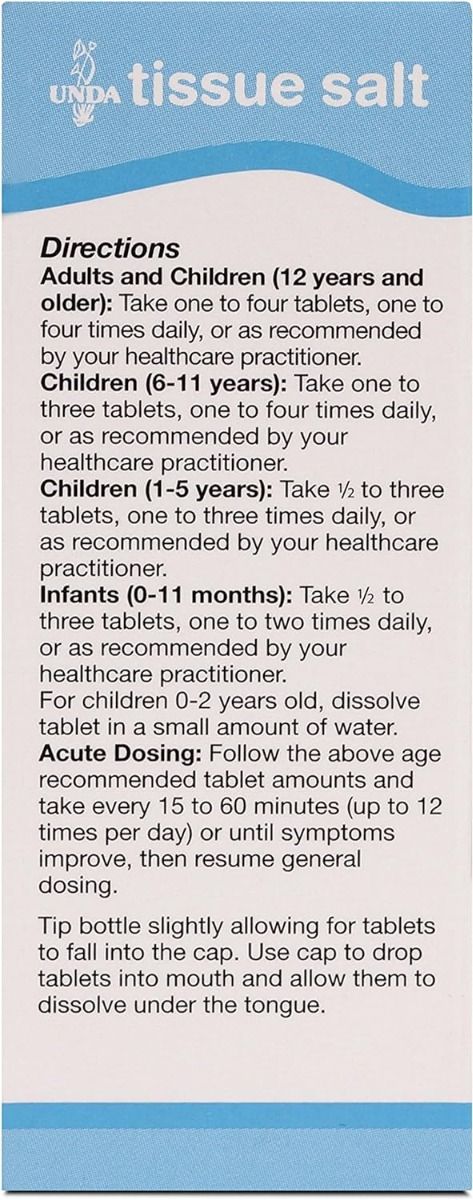 Natrium Muriaticum 6x Homeopathic Remedy (Schuessler Salt) 100 Tablets - Image 3